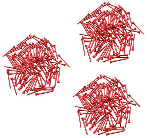 YARNOW 300 STK Golfzubehör bodentrampolin Outdoor Golf Tee Set Golf Tee Holder T-Shirts Holz Fahrradkorb für Mädchen Meter Holz-Tees Meter Abschläge Holznagel Kugelbolzen Kugelhalter