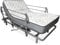 amuéblate online - Pack Cama Eléctrica Articulada Reforzada Ergotop de 5 Planos con Colchón Viscoelástico Dorsaltec + Juego Barandillas INOX, 90 x 190 cm