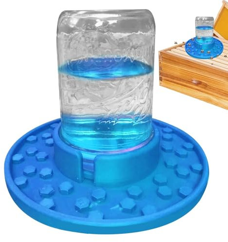 Distributeur de nourriture pour abeilles à ouverture normale - Station d'irrigation des abeilles pour bocaux Mason - Distributeur de nourriture pour ruches - Pour l'eau sucrée et le miel