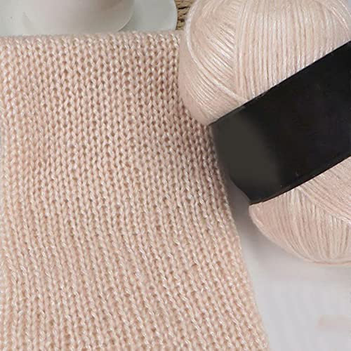 Garn, Garn zum Häkeln, 100 g/Knäuel, gemischtes, metallisch dickes Wollgarn, Seiden- und Baumwollgarn, DIY-Garn, Häkelgarn for Handstricken von Schals und Pullovern(04 zhenzhuxing)