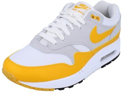 Nike Air Max 1 Essential Herren Trainers FZ5808 Sneakers Schuhe (UK 9.5 US 10.5 EU 44.5, White University Gold 100)
