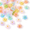 Magibeads Blumen-Cabochons, leuchtet im Dunkeln, 20 mm, zufällige Farbe, Pastellfarben, flache Rückseite, Verzierungen für Bastelarbeiten, Schmuckherstellung, Scrapbooking, Handyhüllen-Dekoration, 40