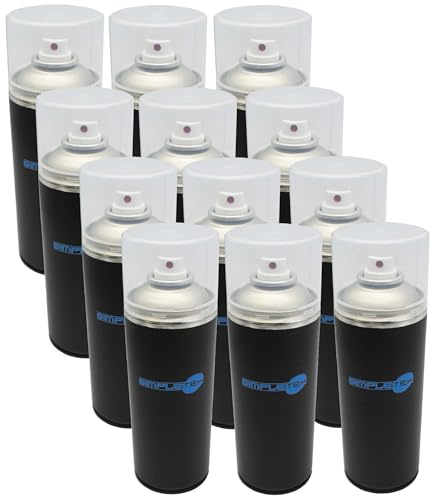 SIMPLETEK - Universal Cleaner Solvent Spray Can Degreasing Cleaner 400 ml (12 Pieces)