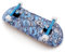 SPITBOARDS 36 x 96 mm Wood Fingerboard Complete Set-Up, Pre Assembled, 5-Layers Wood, Pro Trucks with Lock Nuts, CNC Bearing Wheels, Real Wear Graphics, Lasered Foam Grip Tape, Blue Mummy Skulls
