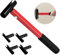 XUYUZDQ Hinge Gap Adjusting Wrench Kit, 4 in 1 Door Hinge Adjustment Tool for Residential and Commercial, Heavy Duty Painted Steel Hinge Bender Wrench with Rubber Grip(14-25mm)