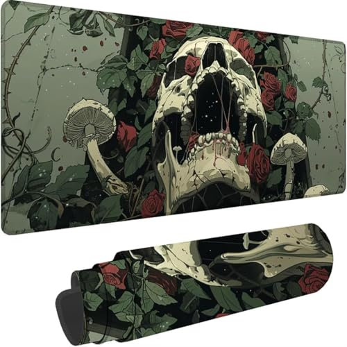 ZXYETTBD Gray Large Gaming Mouse Mat 1200x600 mm, Polyester & Rubber, Non-Slip, Waterproof, Stitched Edges, Office