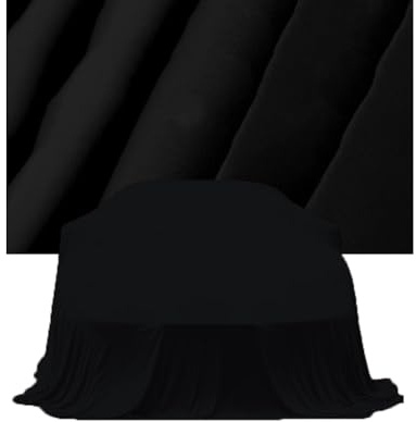 LYHH Auto Autoabdeckung für Audi A1 A3 A4 A5 A6 A7 A8 e-tron GT, Elastisches Atmungsaktiv Staubschutz Weich Komplette Autoplane Display-Tuch für Indoor Autoausstellung,Black-5 * 8