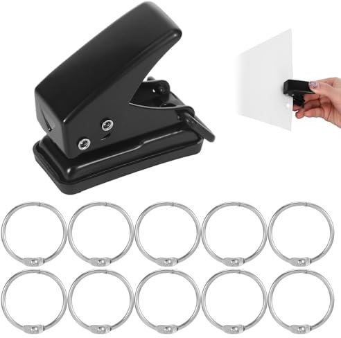 Perforatrice de poche, petite perforatrice pour classeurs, perforatrice pour bureau, école et projets de bricolage, mini perforatrice pour albums photo, souvenirs et marque-pages, perforatrice de