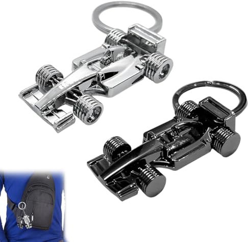 LAJUP 2 Pezzi Portachiavi Macchina In Metallo, Appassionati Di Formula 1, Per La Vostra Chiave O Display, Grande Regalo Per Uomini E Donne