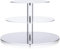 Ulifeme 3 Tier Cupcake Stands, Round Cake Stand, Transparent Acrylic Display Cupcakes Tower for Wedding, Birthday & Party, 6'' / 8'' / 10'' Diameter Stand, 4 Inch Height, 4mm Thickness Acrylic Plate