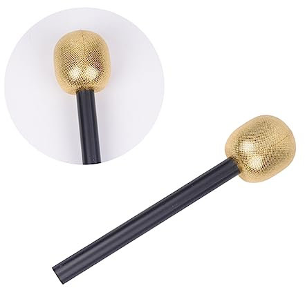 Yardwe 6piezas Micrófono Decorativo De Halloween Accesorios De Fiesta Micrófono Para Cantar