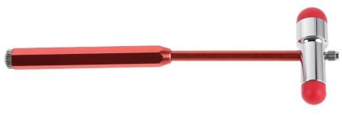 YARNOW Martillo Neurológico de Doble Cabeza para Exploración Médica Diseño Ergonómico y Mango Largo de Aleación de Zinc para Exámenes de Reflejos en Pacientes