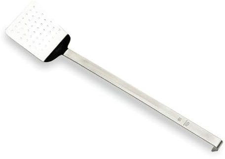 LACOR 61411 Pfannenschaufel, gelocht 10 cm | Aus lebensmittelechtem Edelstahl gefertigt; hohe Korrosionsbeständigkeit und Haltbarkeit im täglichen Gebrauch