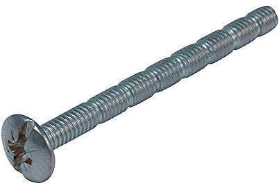 Micel Vega Tornillo multicorte para herrajes, Zinc, Zincado, 45mm