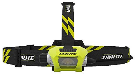 Unilite International PS-HDL9R Industrial High Power USB Rechargeable CREE LED Head Torch | 750 Lumen | Micro USB Charging Cable Included | 4 to 260 Hours Run Time | Free Car Air Freshener, Black