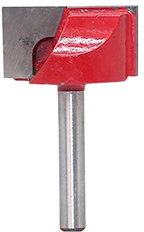 KATUR Hobelfräser für die Bodenreinigung, 6mm Schaft, Doppelflöten-Hartmetall-Fräser für die Bodenreinigung, Fräser für die Holzbearbeitung (6mm Schaft, 30mm Breite)