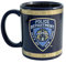 NYPD Torkia – Offiziell lizenzierte Kaffeetasse, 325 ml, Marineblau mit goldenen Streifen