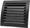 H&C VENT Griglia di ventilazione 150 x 150 mm nero copertura con protezione dagli insetti, tappo per canale HVAC ABS, cappa aspirante per tubo di scarico dell'aria