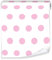 Vliestapete Punkte Rosa Weiß - 10mx50cm inkl. Kleister - für Kinderzimmer Mädchen Modern 10M Rolle Vlies Tapete Tapeten Wandtapete Mustertapete UV-Beständig