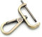 CRAFTMEMORE 2 abnehmbare Karabinerhaken mit Schraubstange VT493 Taschenriemen Hardware Ersatz (1 1/2 Zoll, gebürstetes Messing)