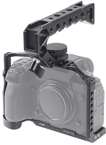 Hersmay X-H2 Cage pour appareil photo avec poignée supérieure en aluminium pour appareil photo Fujifilm X-H2/X-H2S caméra enregistrement vertical accessoires