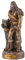 Miniatur Figur germanischer Gott Tyr- bronzefarbend handbemalt by Veronese