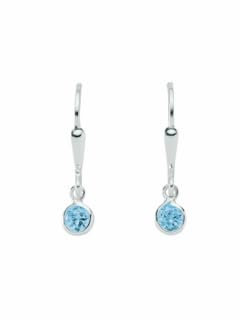 Adelia´s 925 Silber Ohrringe/Ohrhänger mit Zirkonia Ø 4,6 mm