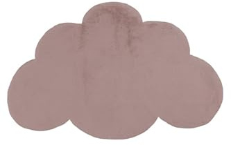Markotex Tapis d'ameublement antidérapant Forme Coeur Ours Papillon Fleur Étoile Nuage 100x100 (Pink, Nuage)