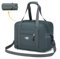 BAGZY Reisetasche Handgepäck Wizzair 40x30x20, 25L Faltbare Weekender Sporttasche Taschen Koffer Tasche Wasserdicht Nylon Umhängetasche Hospital Bag Kabine Handtaschen,Grau
