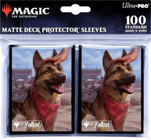 Ultra PRO Fallout - Fundas protectoras de mazo de 100 unidades - Carne de perro, siempre leal - para Magic: The Gathering, exclusivo paquete de fundas protectoras coleccionables para juego de cartas