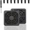 YIMATEECO Dust Filter 40mm Fan Grill Filter, 2Pack PC Chassis Computer Cooling Fan Cover Mesh Plastic Cover Washable Dustproof Protector with Screws for 40mm PC Case Fans (Plastic, 2Pack, Black)