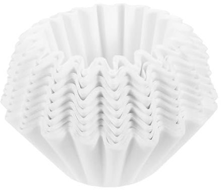 QUARKZMAN 200pz Filtri per Caffè, 50mm Filtro in Carta a Cestello Usa Getta Bianco per Uso Domestico Ufficio Macchine Caffè a Filtrazione Manuale e a Goccia