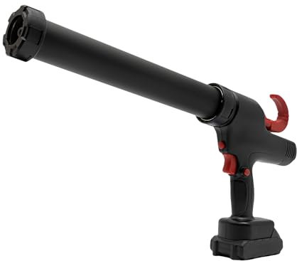 Cordless Caulking Gun,Operated Caulk Gun AC100-240V Thrust 8000N 2 * 21V 2Ah Lithium Batteries,Electric Caulking Gun,6 Adjustable Speeds Adhesive Gun Kit for Filling,Sealing