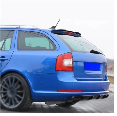 Auto Spoilerlippe Für Skoda Für Octavia RS Mk2 Für Combi 2005-2007 Heckdachlippenspoiler ABS Autoheckflügel Für Facelift Für Combi 2008-2013 Auto Heckspoiler Heckflügel(Unpainted)