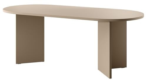 Selsey Esstisch Esszimmertisch Tisch Oval 90 x 204 cm Küchentisch OVO Cappuccino