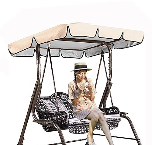 Wasserdichte Hollywoodschaukel-Abdeckung für Garten, Terrasse, Hängematte, Grün, 195 x 125 x 15 cm
