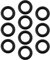 ECSiNG 10 Stück Vergaser-Misch-Einstellschraube Gummi-O-Ring-Dichtung 1329529901 Außendurchmesser 5 Mm Dicke 1 Mm Kompatibel mit Keihin