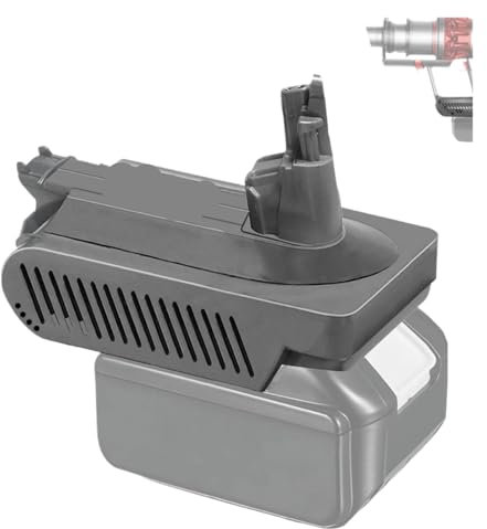 Adaptateur de batterie for batterie Makita 18 V Li-Ion, compatible avec l'aspirateur Dyson V10 MT18V10