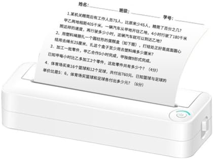 Koolenry X8 A4 Portable Smart Imprimante Petite Ménage Sensible Thermique Encre Mobile Phone Mobile Connectable Bluetooth WiFi Version