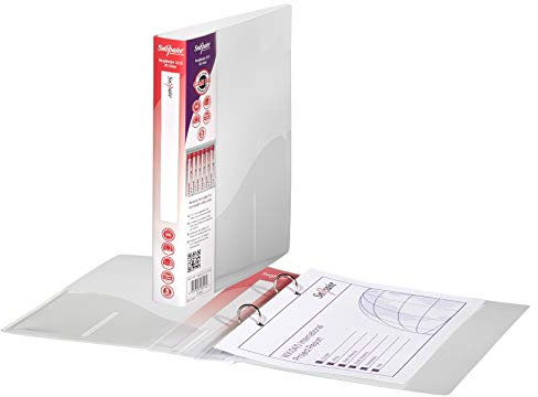 Snopake Original Ringbuch (2-Ring-Mechanik, 15 mm, Format A5) 10 Stück transparent