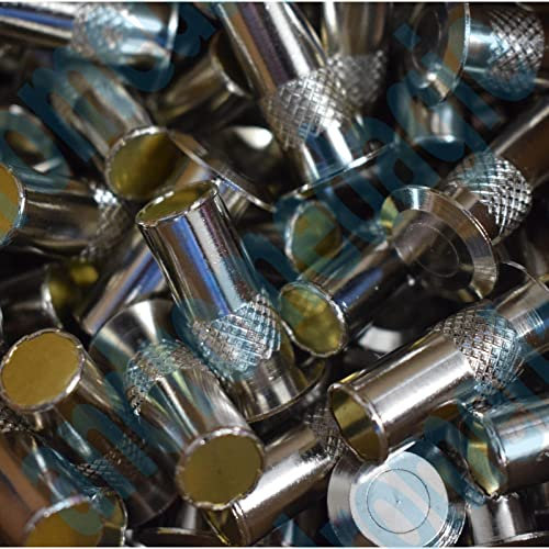POZZETTO A MOLLA OTTONE NICHELATO Ø 14 MM Pozzetto antipolvere in ottone nichelato con molla di ritorno per catenacci, aste di chiusura, paletti di serramenti e infissi in legno, alluminio, PVC, Ferro