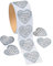 Fun Express Silver Heart Thank You Stickers (1 roll)