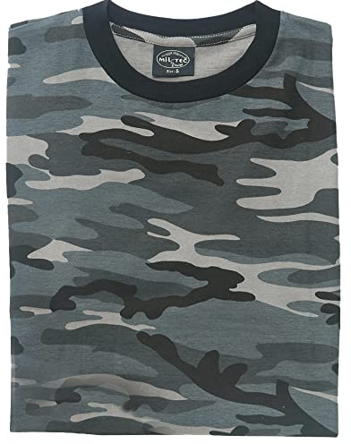 Mil-Tec Tarn T-Shirt Herren • Camouflage T-Shirt aus Baumwolle • Bequemes Kurzarm Army Shirt für Outdoor, Sport oder Freizeit • Bundeswehr Flecktarn-Shirt