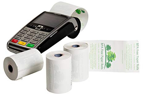 Ingenico iWL250 Lot de 50 rouleaux de papier pour terminaux cartes bancaires. sans Phénol 57 mm blanc