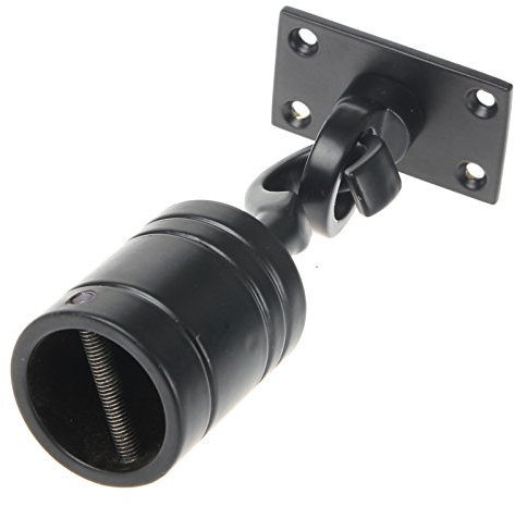 24mm Black Decking Rope Hook End & Plate Rope Post Fitting Rope End Fixing