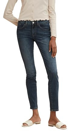 TOM TAILOR Damen Alexa Skinny Jeans, 10282 - Dark Stone Wash Denim,29/30