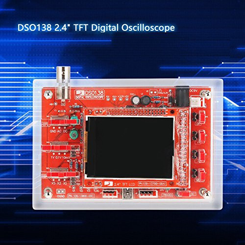 iHaospace DSO138 Fully Assembled With Acrylic Case Oscilloscope DIY Handheld DSO138 Digital Oscilloscope Kit +Probe 2.4 TFT 1Msps