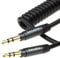 kenable PRO 22AWG COILED 3.5mm Stereo Jack Cable AUX Headphone Lead 2m Gold