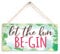 Let The Fun be-Gin - Gin & Tonic Wooden Sign
