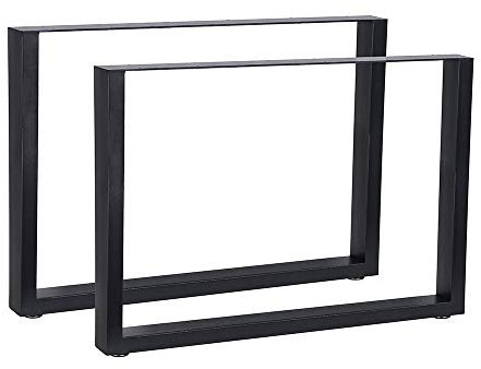 Melko 2er Set Tischkufen 100 x 72 cm Tischuntergestell Industrial Möbelbeine Industriedesign Tischbeine inkl. Bodenschoner